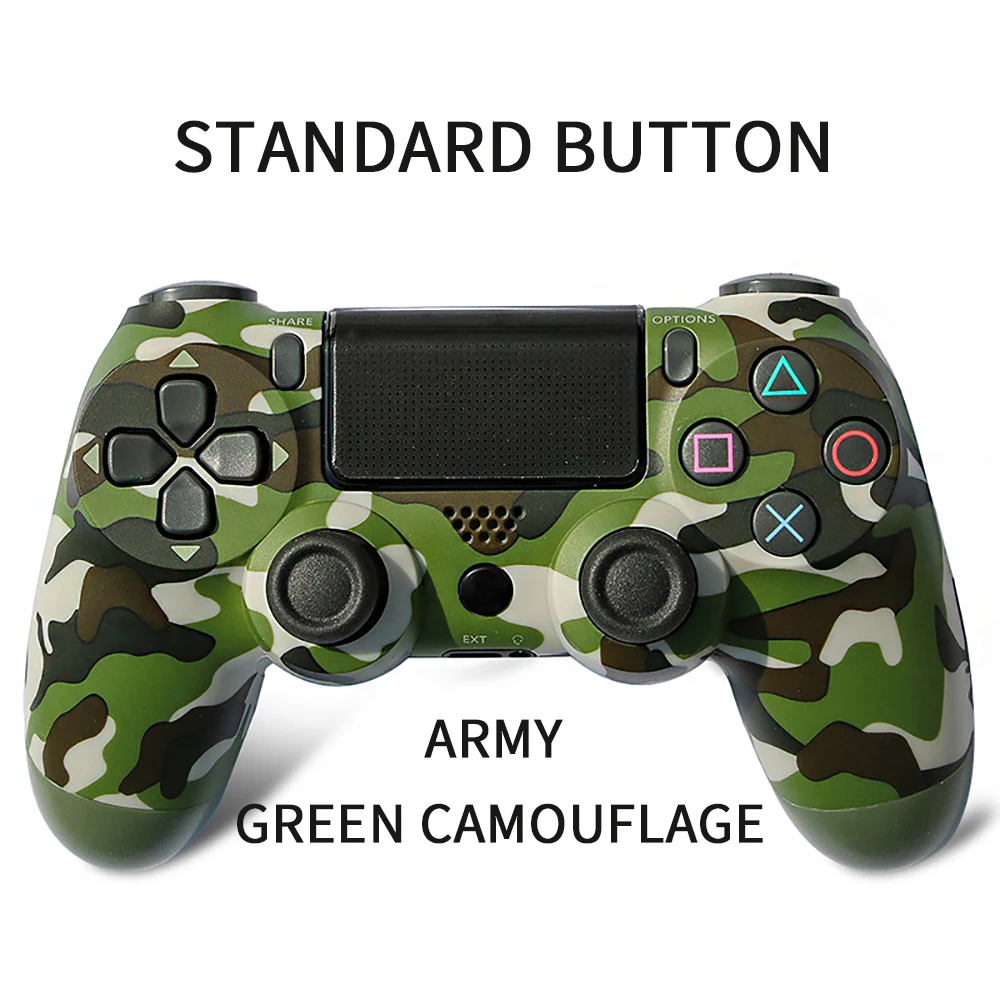 Беспроводной джойстик Bluetooth для sony PS4 контроллер для игровых приставок подходит для игровой консоли 4 геймпад Dualshock 4 геймпад для PS3 - Цвет: army green