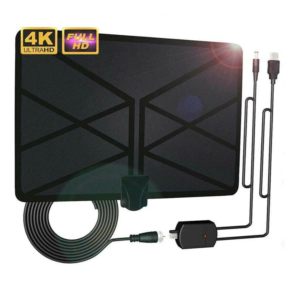 960 Mile TV Antenna Indoor 4K Digital Skywire HD Signal High Frequency Low Noise Aerial Amplifier Moisture Protection Long Range