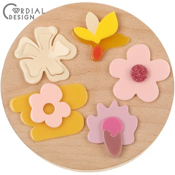 

Cordial Design 50Pcs Jewelry Accessories/Hand Made/DIY Parts/Flower Shape/Earring Findings/Jewelry Making/Charms/Decoration