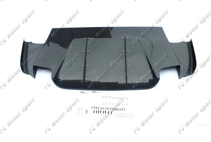 2005-2007 Mitsubishi Evolution EVO 9 JDM Varis Style Rear Bumper Diffuser Kit CF (12)