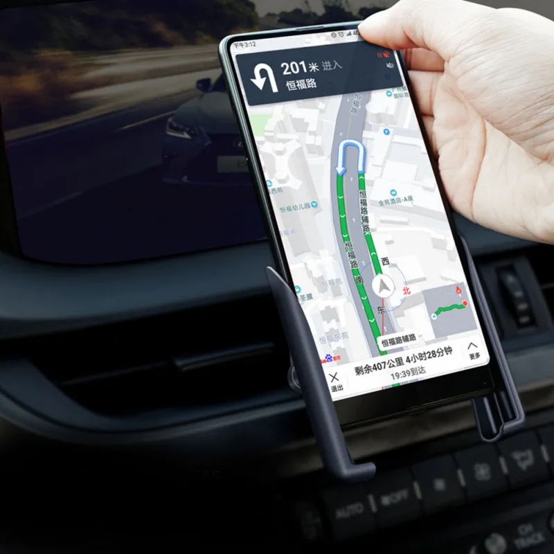 Car Bracket Phone Holder Snap On Instrument Panel Navigation Mobile Phone Bracket