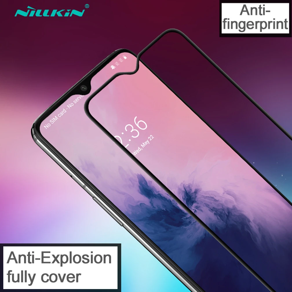 Nillkin закаленное стекло для OnePlus 7 XD CP+ MAX Защитная пленка для экрана для OnePlus 7 стекло - Цвет: Black