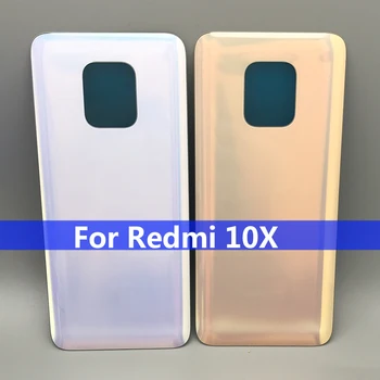 

10Pcs/Lot Back Battery Glass Cover Panel Rear Door Case For Xiaomi Redmi Note 9 4G / Redmi 10X Back Cover Case