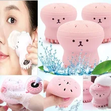 Skin Care Silicone Facial Cleaning Brush For Limpiador Facial Octopus Shape Deep Pore Exfoliating Cleansing Face Brushes