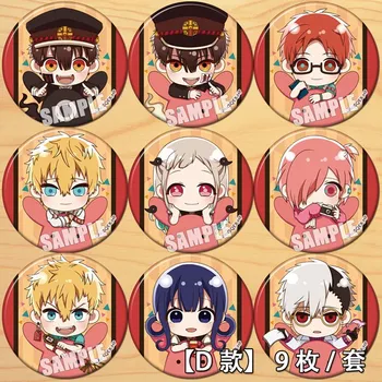 

2020 Anime Jibaku Shounen Hanako-kun Nene Yashiro Teru Minamoto Cosplay Bedge Cartoon Bags Badge Button Brooch Pin Pendant Gift
