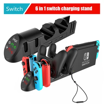 

New 6in1 charger baseLED, dual USB PS4 charging stand, suitable for Sony Playstation 4 / PS4 Pro / Joy-Con / PS4 Slim controller