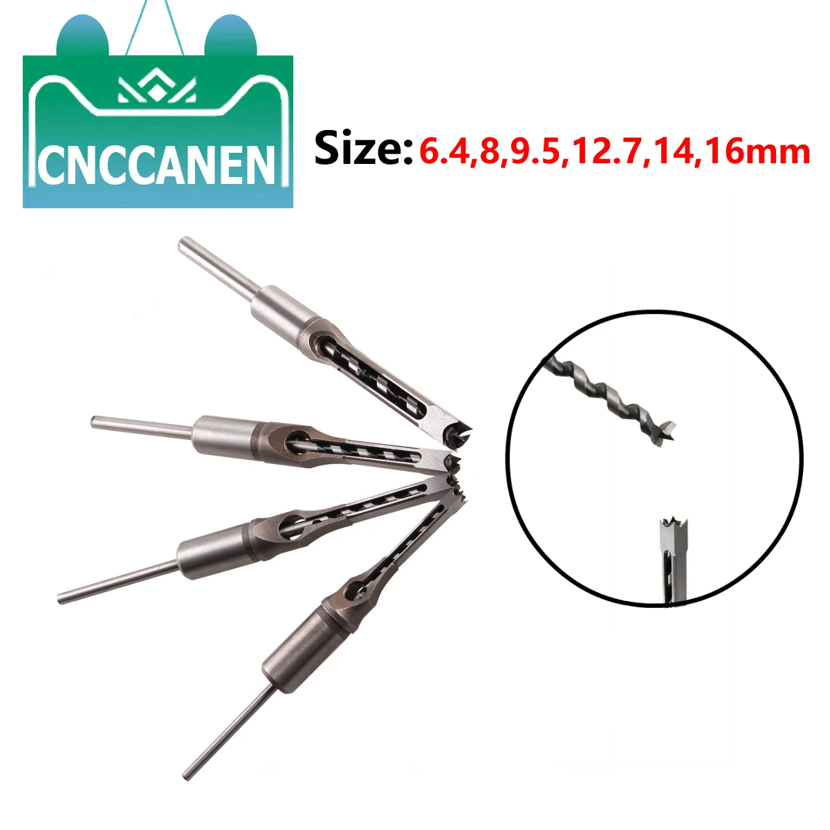 4 шт. HSS сверла для обработки дерева квадратные отверстия кольцевая пила