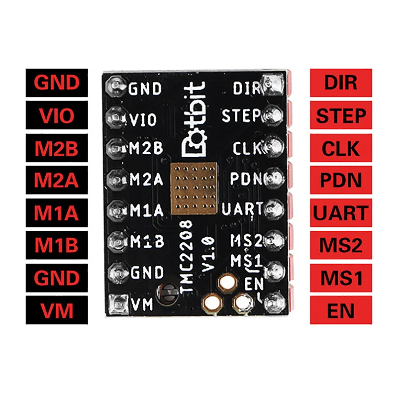 3d принтер аксессуары TMC2208 V1.0 Драйвер шагового двигателя+ тестер комплект Высокое подразделение 256