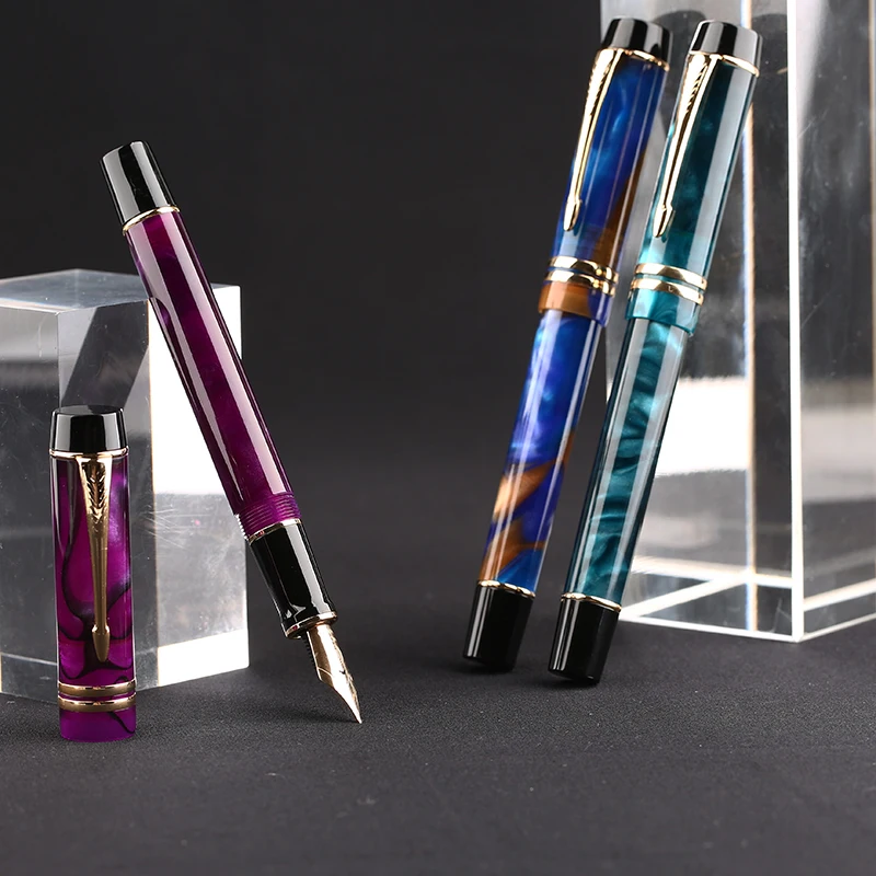 Авторучка Moonman M600S перьевая ручка Celluloid RIDIUM Fine Nib 0 5 мм отличная мода Офисная для