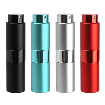 

15 ml rotary spray empty bottle lipstick shape aluminum can perfume bottles perfume travel container portable bottle Dropship