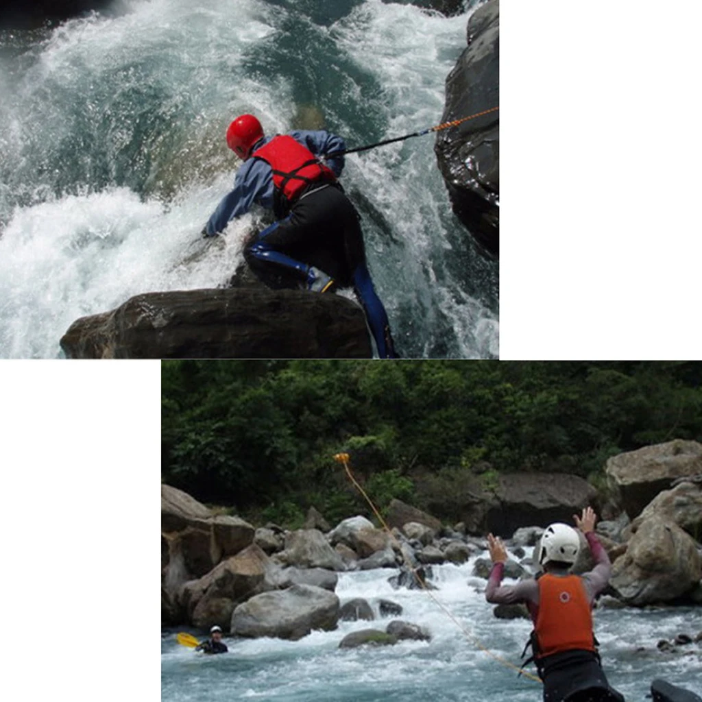 Water Sports Safety Throw Bags Rescue Kayaking Reflective Throw Line Rope Lightweight - 52ft 69ft 102ft