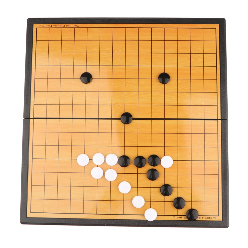 Складная шахматная доска китайский Go Gobang Renju игра шахматная доска и магнитные шахматные части