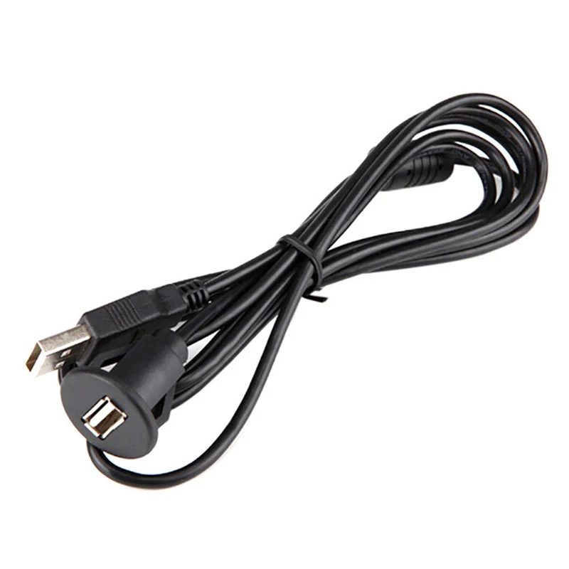 1/2M Автомобильная приборная панель крепление USB 2,0 мужского и женского пола панель расширения кабель NC99