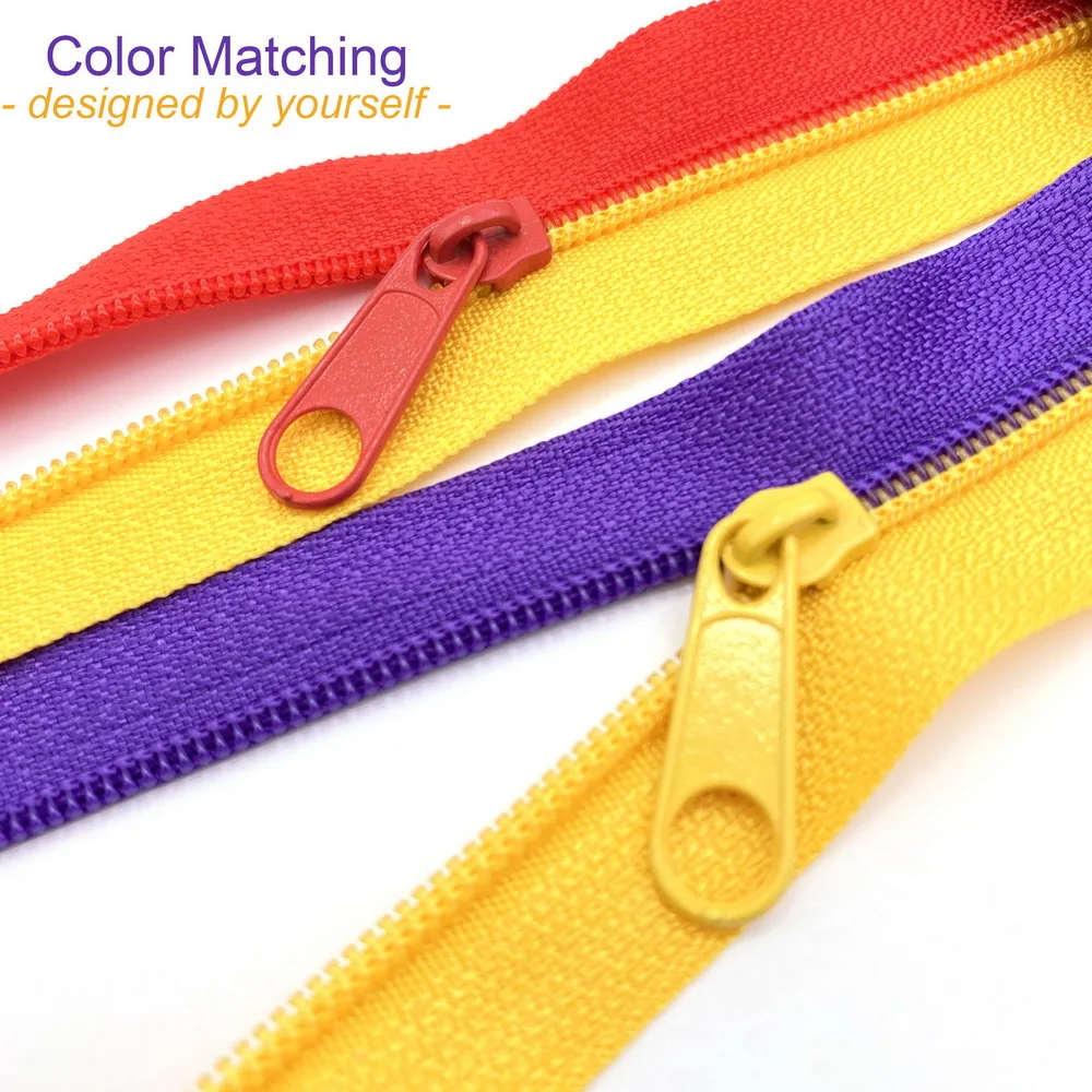 Nylon Coil Zippers,Invisible Zippers, 10 Pcs Lace Silk Zippers Wholesale  Hot Nylon Sewing Zipper Accessories Purse Bags Manufacture Tool Decorating  Zipper, strong and sturdy (Color : Random, Size : 20 : Amazon.ca: