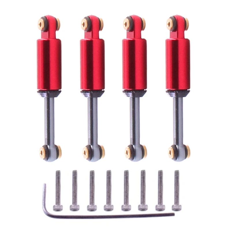 4Pcs Metal Mini Shock Absorber Damper for 1/24 RC Crawler Car Axial SCX24 90081 AXI00001 Upgrade Parts Accessories | Игрушки и хобби
