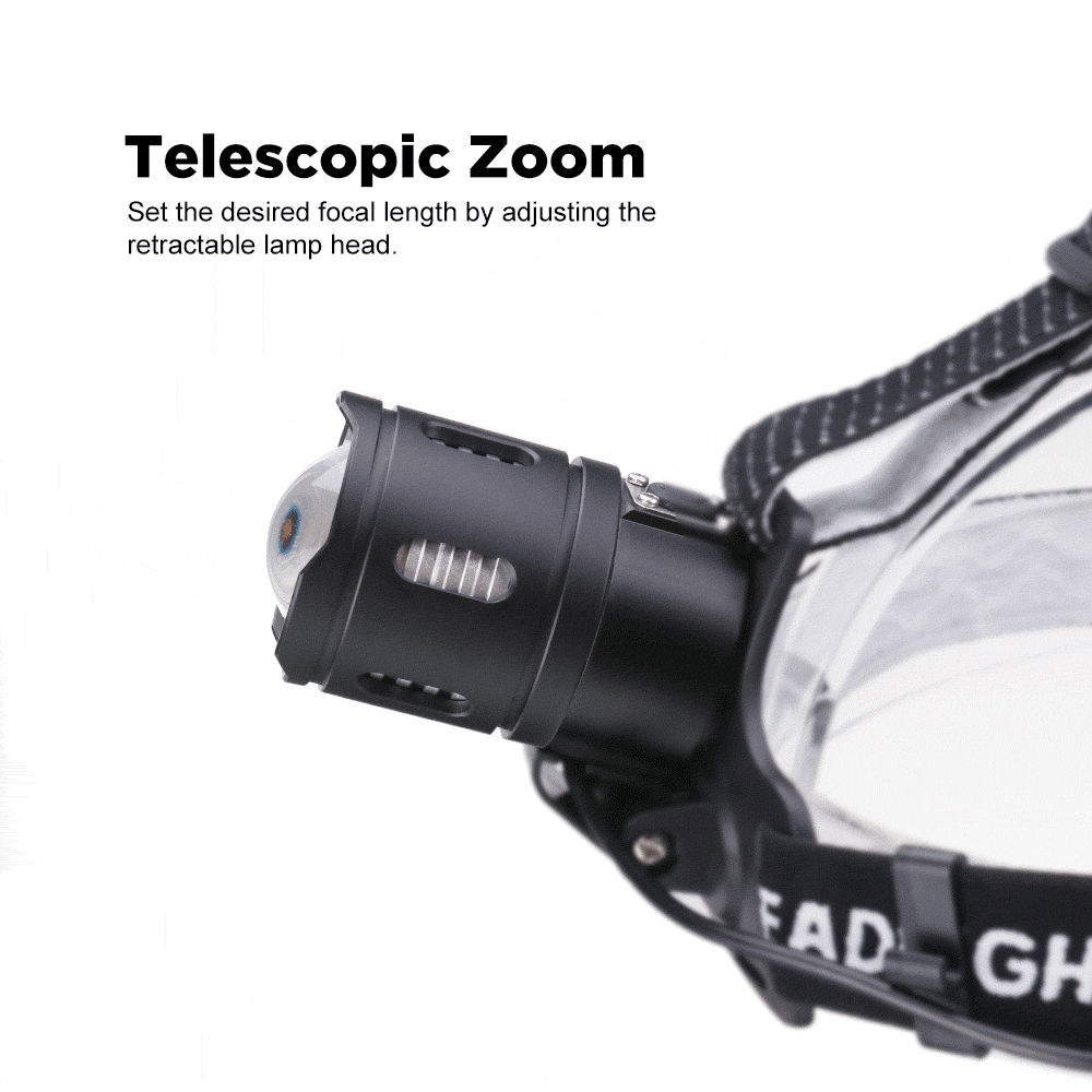 Xmund HL-35 XPL-V6 LED Headlamp Zoomable Camping Hunting Emergency Lantern Bike Bicycle Cycling Torch Lantern Lamp Flashlight