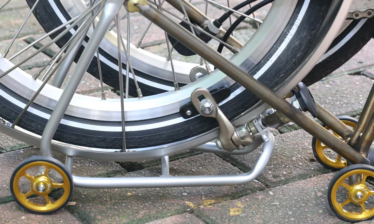 Велосипедные стойки Brompton, складные велосипедные задние стойки из алюминиевого сплава, легкая стойка с колесом, велосипедные аксессуары