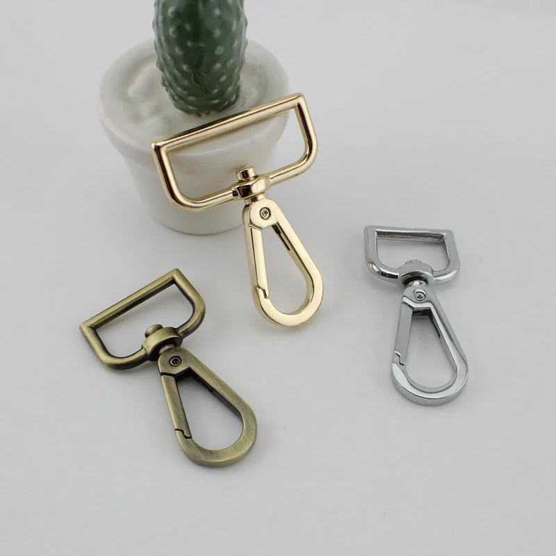 10pcs 20mm 26mm 31mm 38mm High quality trigger snap hook hand bag swivel clasp hooks hardware accessory DIY Package