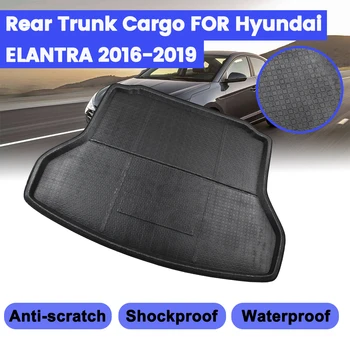 

Floor Mat Car Cargo Liner Boot Tray Rear Trunk Cover Matt Carpet For Hyundai Elantra Avante 2016 2017 2018 2019 Kick Pad