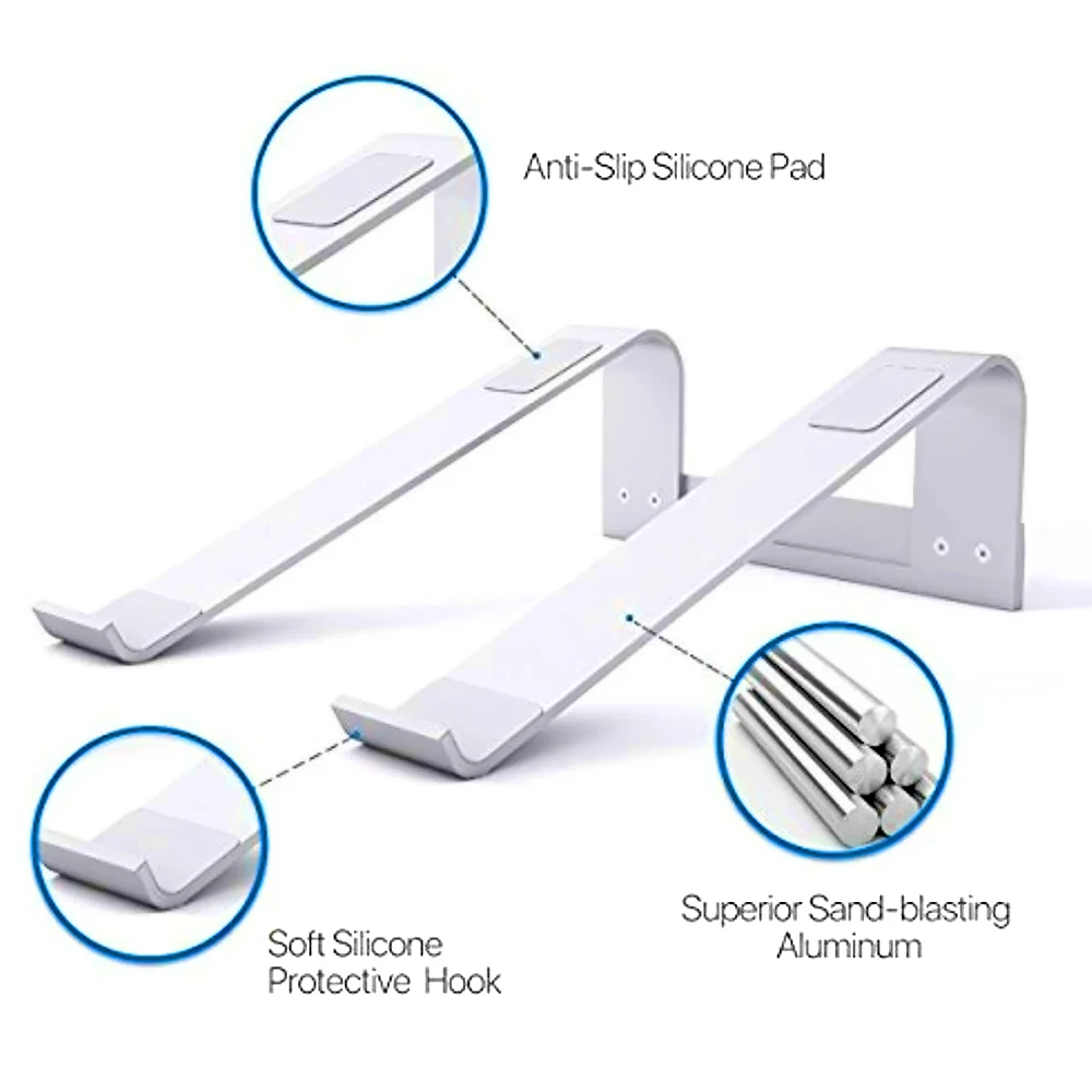 Портативная подставка для ноутбука MacBook Pro вентилируемая из алюминиевого сплава