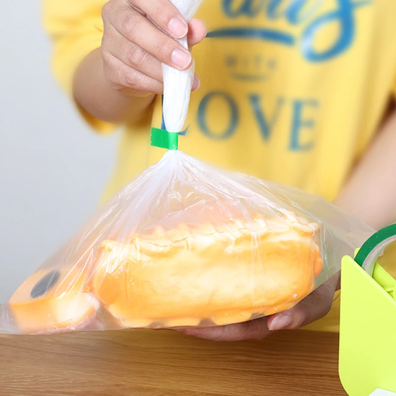 Sellador de bolsas de cinta de acero inoxidable con recortador, máquina de  sellado de bolsas de supermercado, herramienta de atado de cinta de bolsas