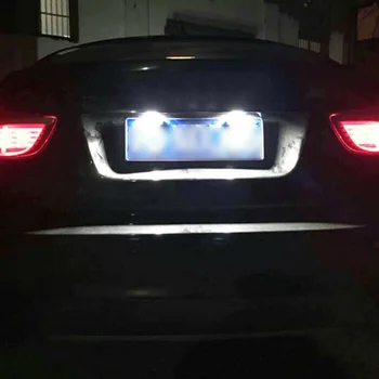 

Left+Right LED License Plate Light Lamps For Golf MK3 Skoda Octa 1 Pair Of Car