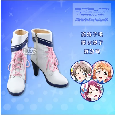 Любовь в живую! Солнце! Aqours Chika Ruby Kanan Dia You аркадная игра 3-й все член униформа для косплея обувь