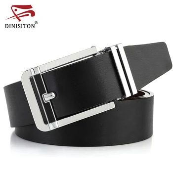 

DINISITON Belts For Men Genuine Leather Strap Casual High Quality Cowhide Belt Fashion Double Color Used Black Coffee ZK601