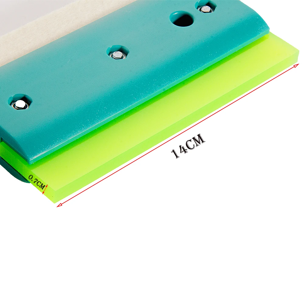 14x9cm Window Tint Tool 2in1 Double Side Wool Felt Squeegee Soft Rubber Scraper Vinyl Car Wrap Film Installing Water Remover