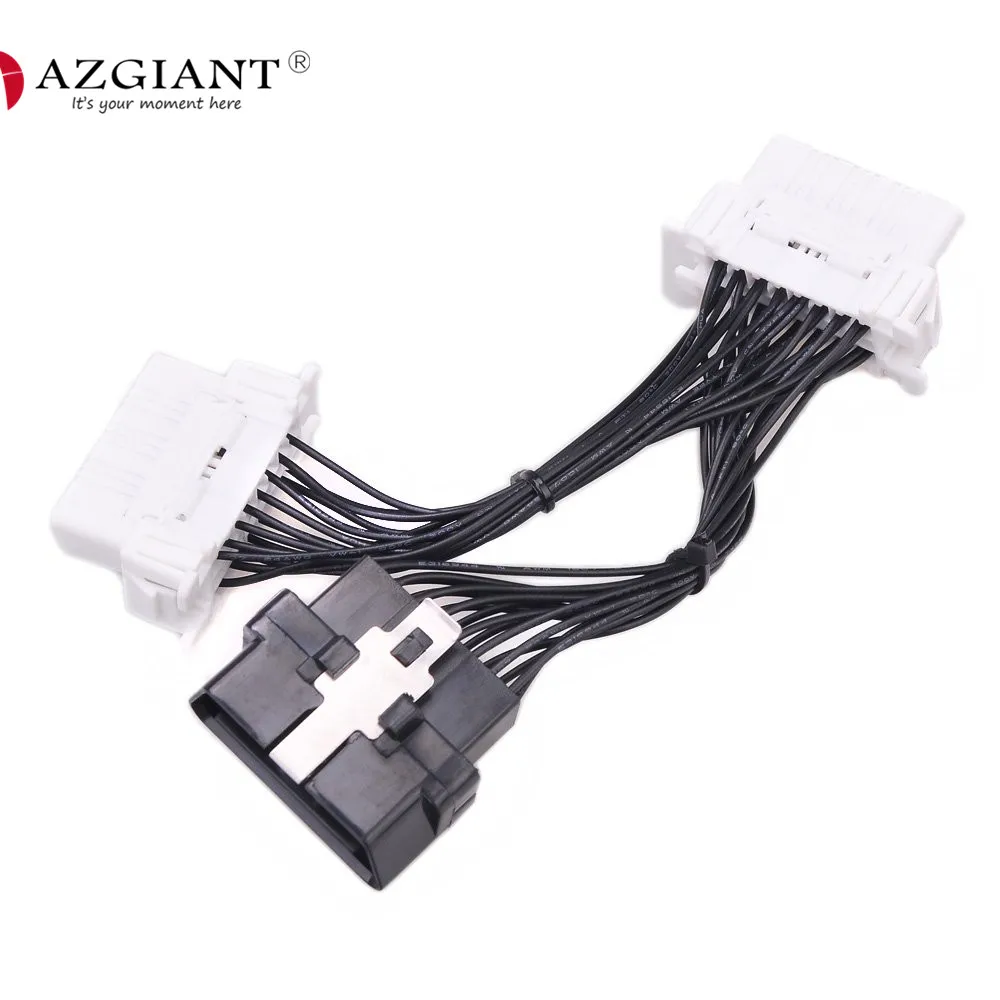 16 pin OBD2 OBDII OBD 2/3 разветвитель Удлинительный кабель папа-мама Женский Y кабель OBD2 разветвитель-удлинитель