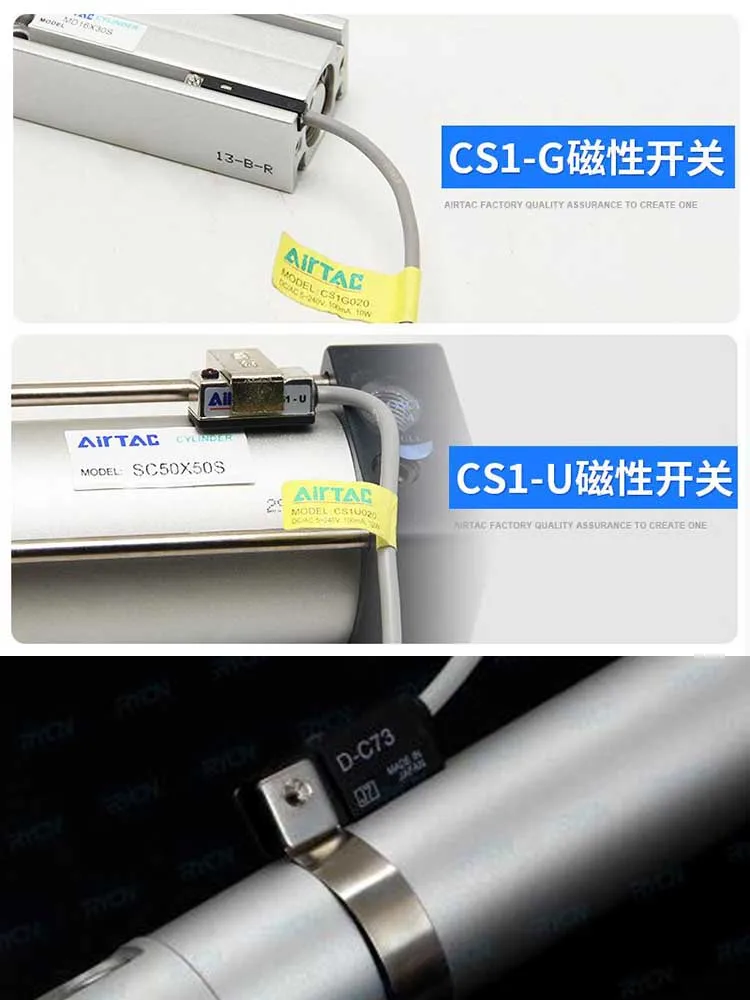 Magnetischer Reed-Sensor D-Z73 Für Pneumatikzylinder – 5-240V DC/AC, SPST (normal Off)
