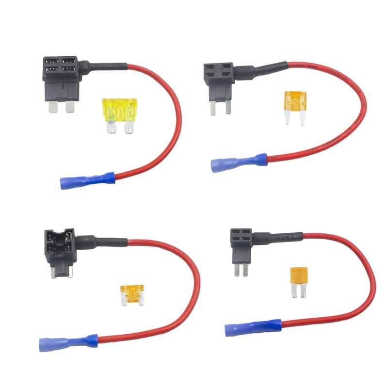 

KALILI Add-a-circuit Fuse Holder Micro/Mini/Low-profile mini/Standard ATM APM Blade Tap Dual adapter Auto Car Fuse with holder