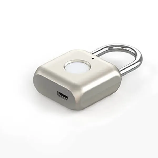 Умный дверной замок Xiaomi Mijia Kitty с отпечатком пальца, зарядка через usb, без ключа, Противоугонный замок, дорожный багажный ящик, замок безопасности - Цвет: Silver