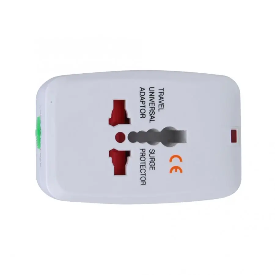 Огнестойкий ABS одиночный USB международный Путешествия адаптер питания AC 100~ 240V 10A Путешествия адаптер