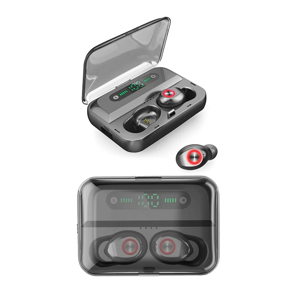 T8 TWS BT 5.0 Earphone Wireless Headphone Stereo HIFI Earbuds With Mic Handsfree Earbuds Control for iPhone Android Devices