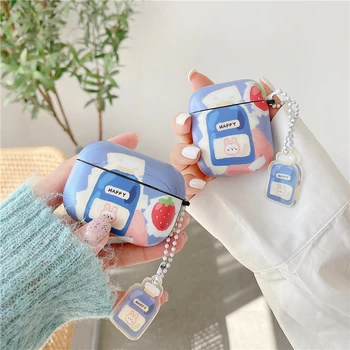 

Cute Strawberry Rabbit Soft Cases For Apple AirPods 3 2 1 Case Headphone Charging Box Protection Cover For air pods pro 2 case