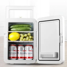 Piccolo 10L Veicolo Frigorifero Ad Alta Capacità Refrigerato Strumento di Fresco-keeping Attrezzature Temperato di Vetro Congelato Elettrodomestici