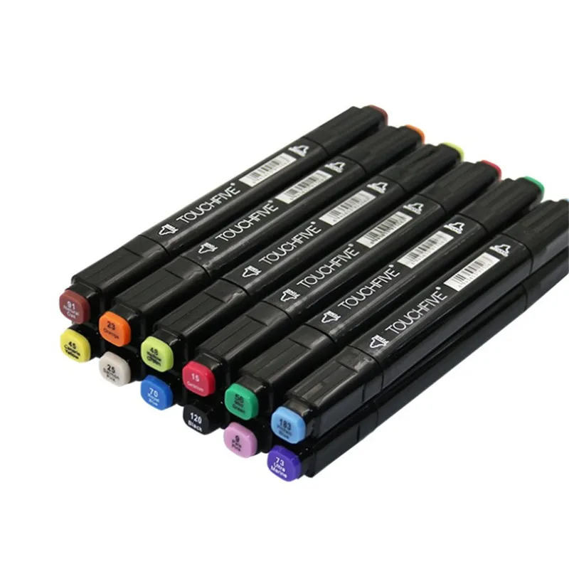 Vibrant Brush Pen - Dual-Head Alcohol-Based Art Marker