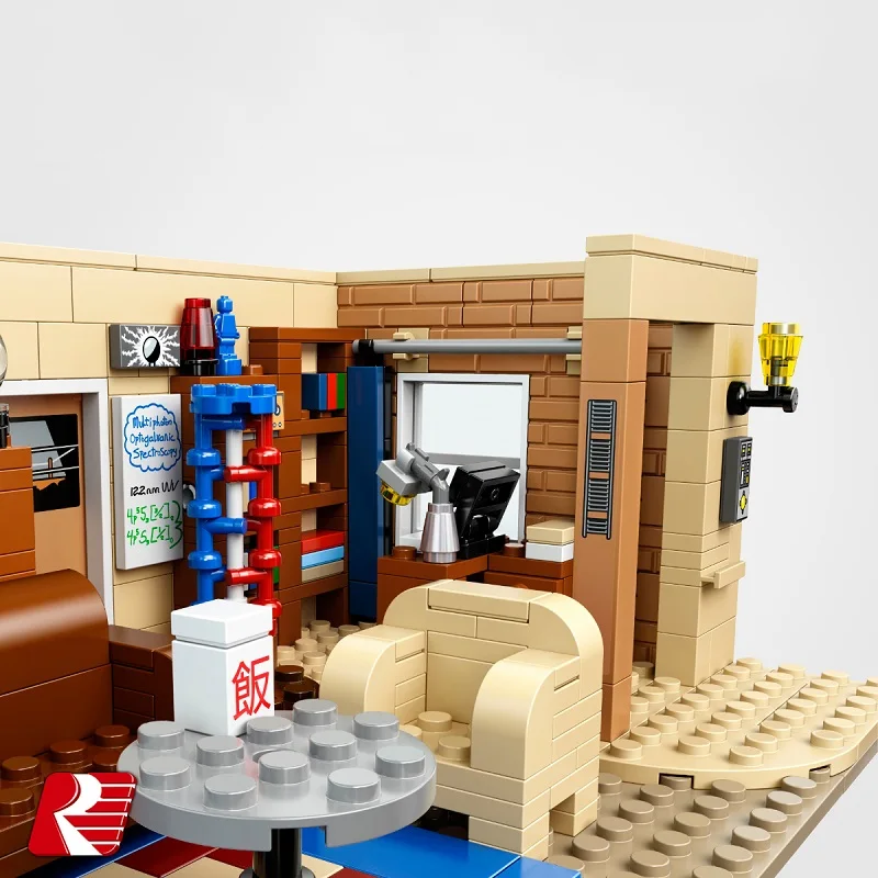 Идеи 21302 Теория большого взрыва гостиная TBBT MOC Строительные блоки Друзья