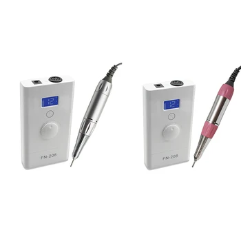 

EU Plug New Pro Brushless Nail Drill 35000RPM Electric Manicure Drill Rechargeable Portable Pedicure Set