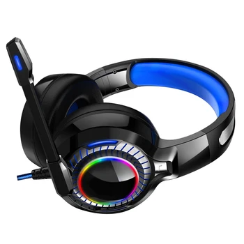 

RGB Computer Gaming Headset Head-Mounted Game Listening and Hearing Position Headset Wired Desktop Notebook Super Bass