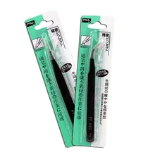 Маникюрные поставки антистатические пинцеты из нержавеющей стали Проводные rong tie Поддельные ногти с инкрустацией стразами бурение she zi клип