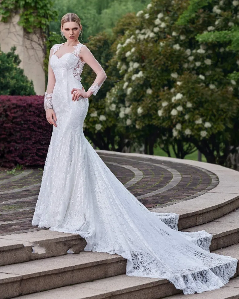 Modieuze 2018 Kant Mermaid Sexy Backless Lange Mouwen Moslim Vestido De Noiva 2018 Bruidsjurk Moeder Van De Bruid Jurken Modieuze 2018 Kant Mermaid Sexy Backless Lange Mouwen Moslim Vestido De Noiva 2018 Bruidsjurk Moeder Van De Bruid Jurken