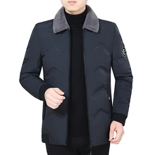 Мужская зимняя уличная зимняя ветрозащитная пуховая одежда утолщенная модная шапка для отдыха высококачественное пальто размер до XXXL код