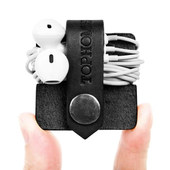 

Winder Headphones Storage Data Cable Winder Leather Folding Finishing Multicolor White Black Brown Yellow Household Car