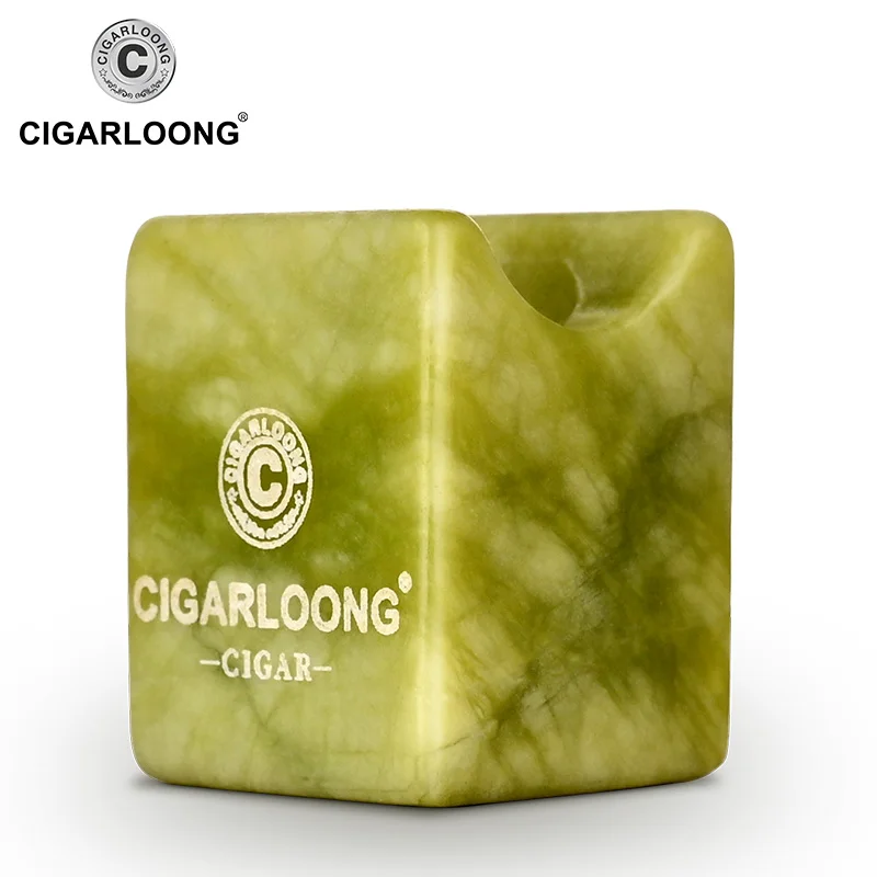 CIGARLOONG Пепельница держатель Камень Стенд сигары держатель Нефритовая сигарная стойка CLG-19KV1