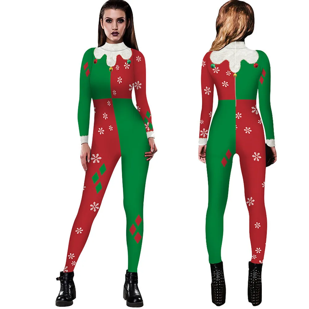 Костюм для косплея на Хэллоуин, костюм для косплея, лайкра, Zentai Joker, косплей, боди, рождественские костюмы для женщин