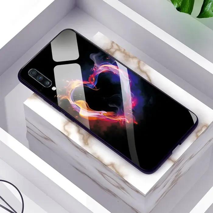 GLSZZZ123 Для samsung Galaxy A50 чехол A 50 подсвечники чехлы для телефонов samsung Galaxy A50 чехол A505F Мягкий Бампер закаленное покрытие 6,4 - Цвет: GLSZZZ123
