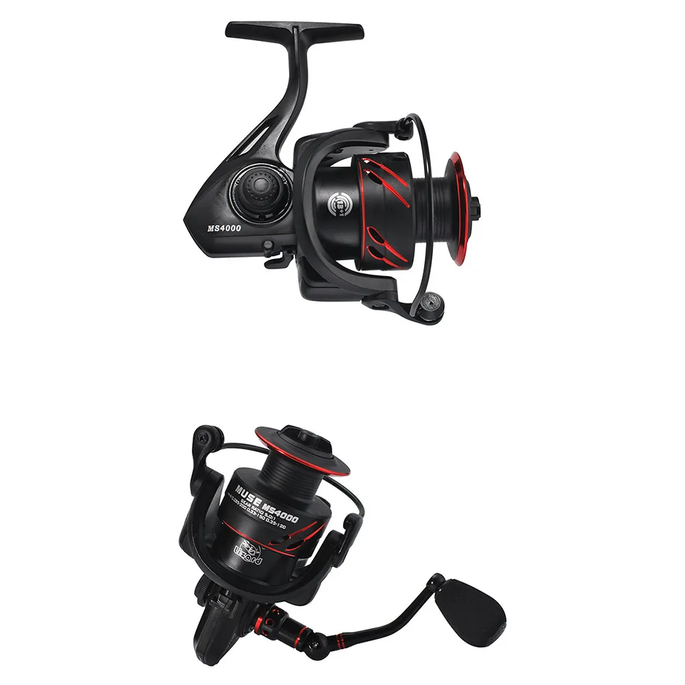 Fishing Reel Spinning Wheel Left Right Interchange Spool Gear Metal Rocker Embedded 13+1BB Portable Fishing Wheel Practical