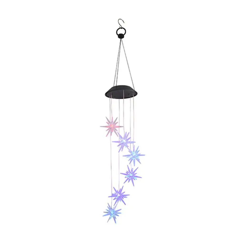 Solar Gift Light Color Led Garden Hanging Light Solar Wind Chime Light Turn Light Hummingbird - Цвет: Светло-зеленый